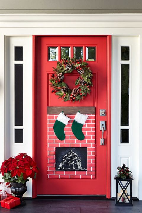 41 DIY Christmas Door Decorations – Holiday Door_yy