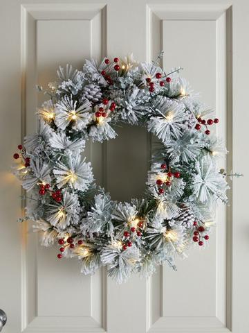Christmas Garland & Wreaths _ Pre Lit _ Very