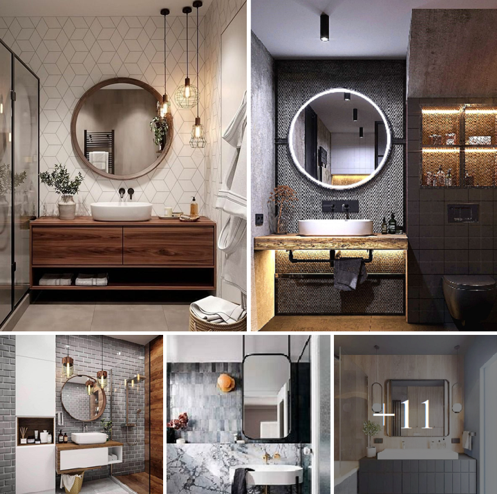 How to design your bathroom elegant and stylish with mirrors