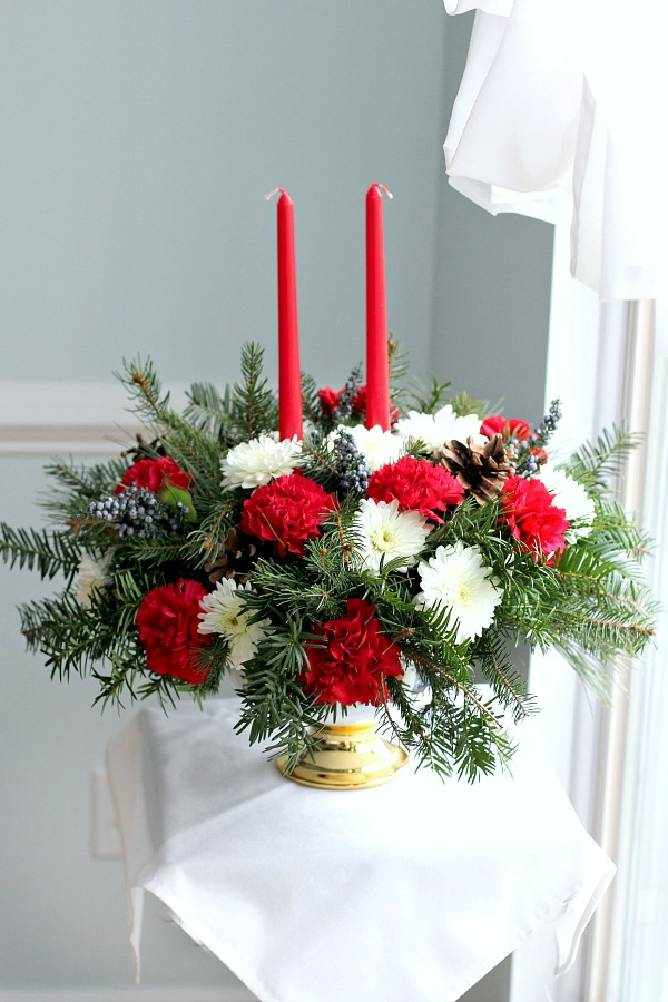 Floral Christmas Centerpiece – Grateful Prayer _ Th