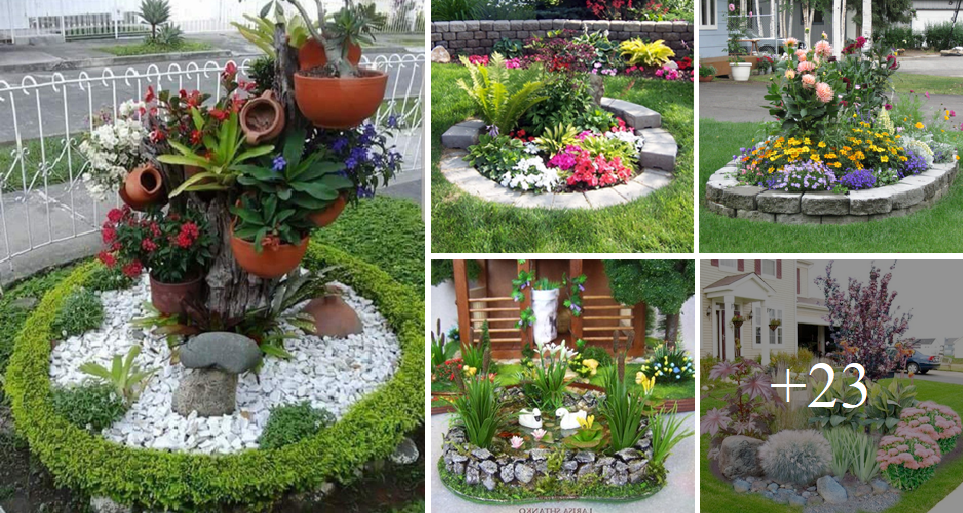 Design your garden charming with stylish decorations and garden islands