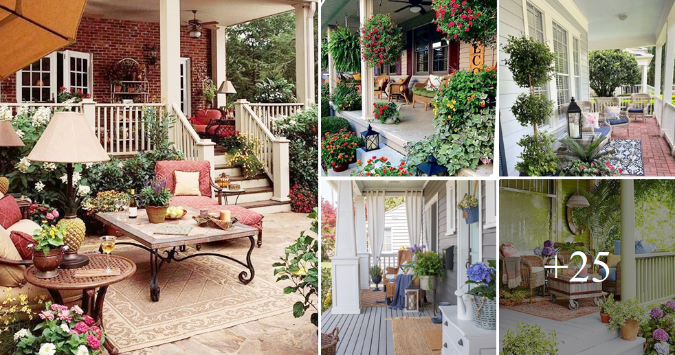 Cheer up your porch and balcony with stylish decorations