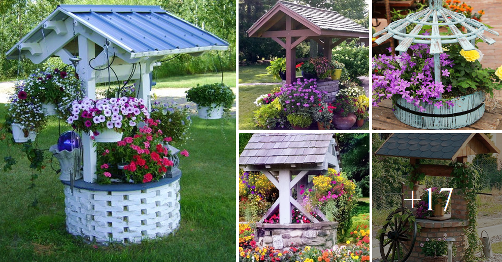 Add charm to your garden with amazing wishing well decorations