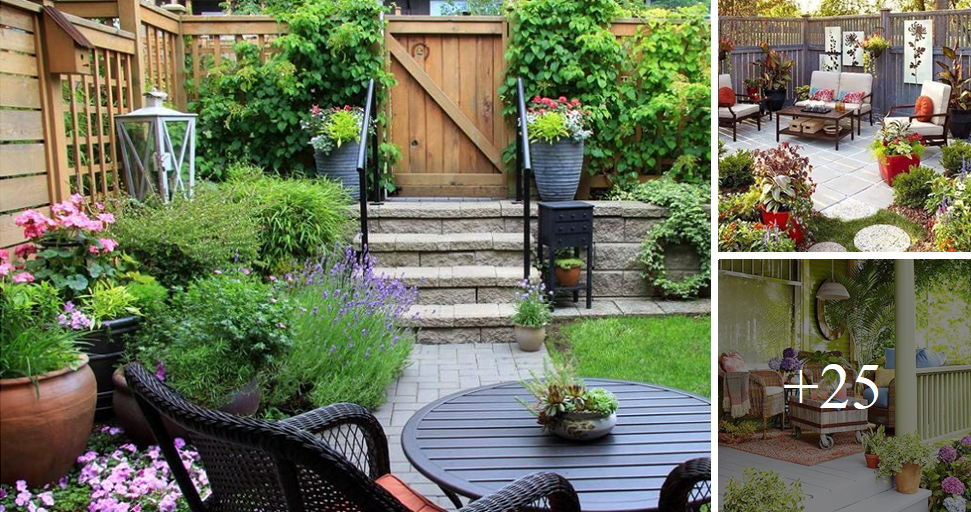Add beauty to your small backyard by stylish decorations
