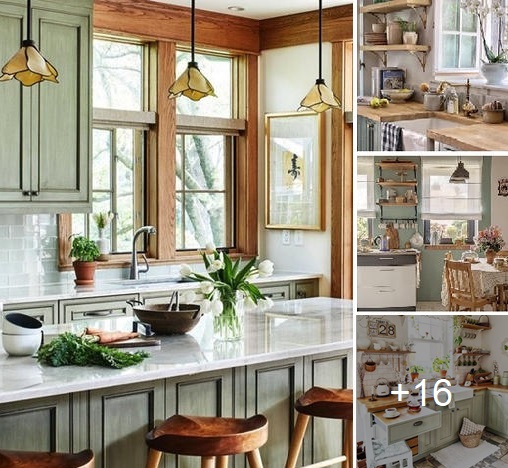 Amazing 16+ modern vintage kitchen design