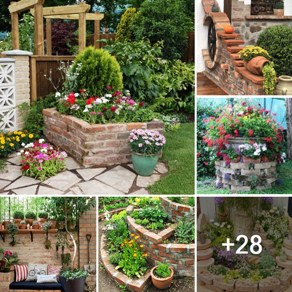 Adorn your backyard with amazing brick decorations