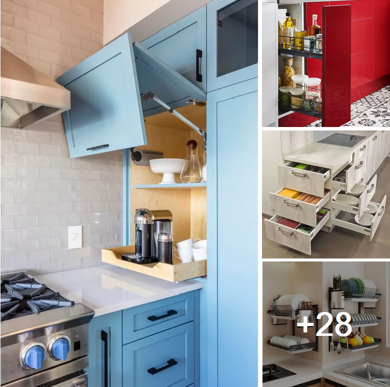Making Clever Use of Kitchen Cabinet Pull-Out Storage