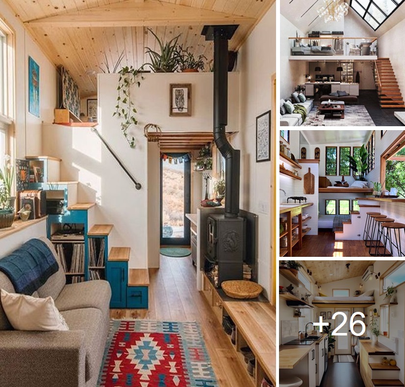 Peaceful tiny cottage interior ideas