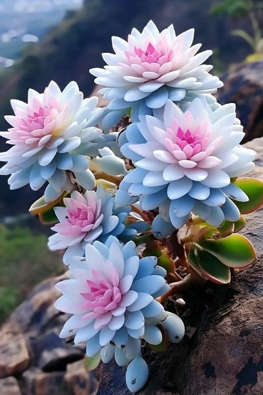 Beautify your home with rare blue purple succulents