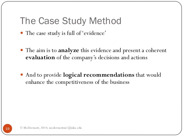 a case study method is